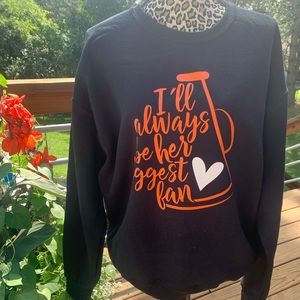 Cheer Cheearleader Mom Grandma Aunt Sister Crewneck Sweatshirt 2XL-4XL